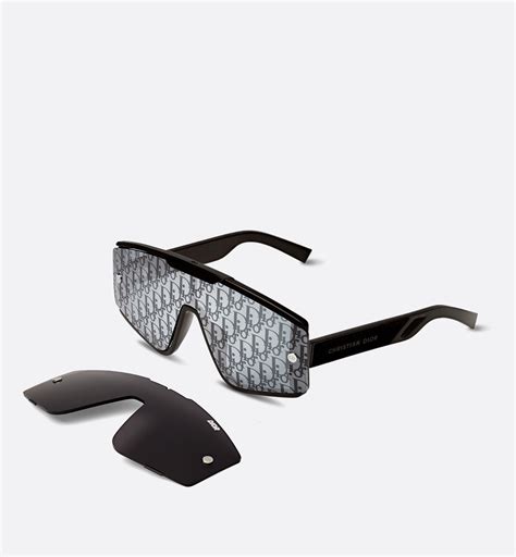 dior okulary|Diorxtrem MU Black Mask Sunglasses with Interchangeable .